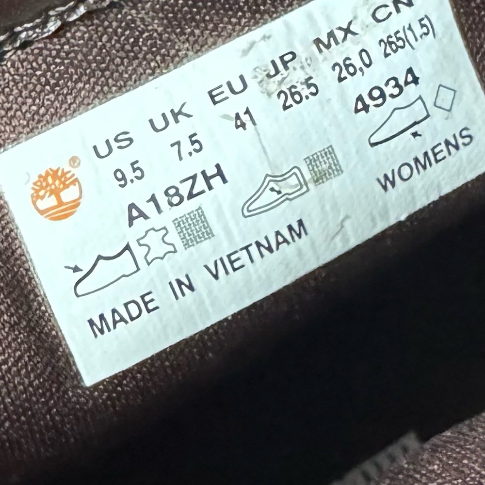 Timberland Glancy Tan Leather Heeled Boots - Picture 12 of 12